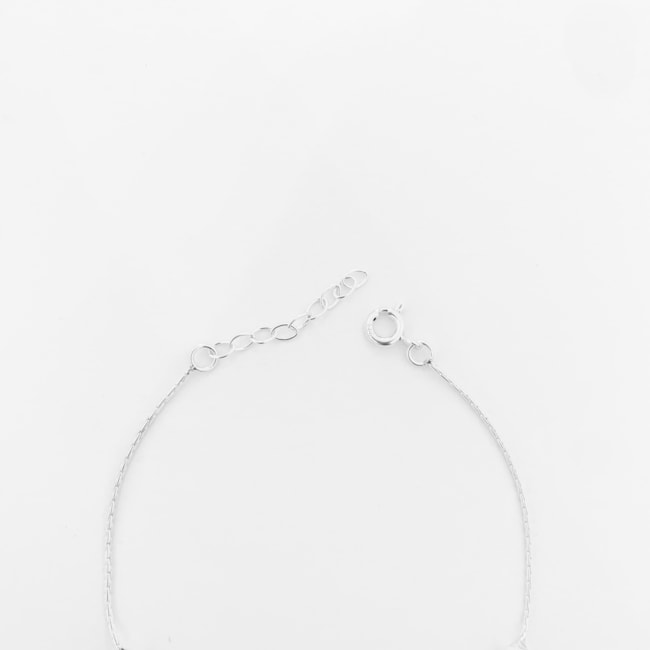 Pulseira de Bolinhas com Fio de Prata – 17,5cm 
