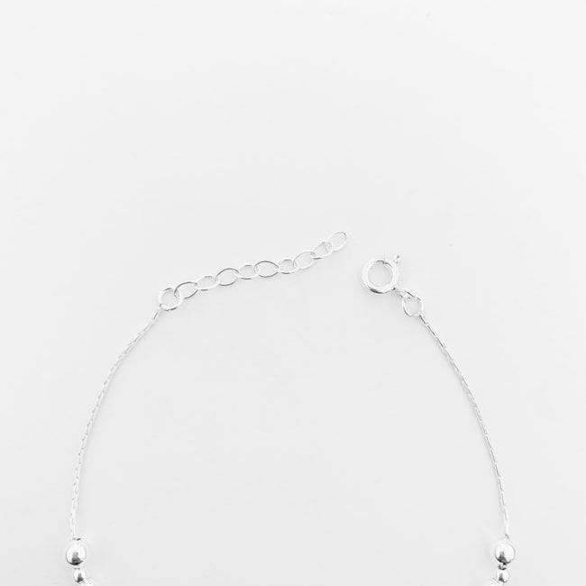 Pulseira de Bolinhas Interlacadas - 17,5cm