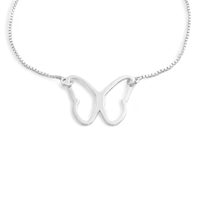 Pulseira de Borboleta Vazada - 15cm