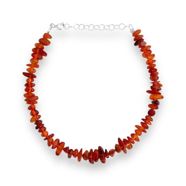Pulseira de Cascalho Ambar - 17cm