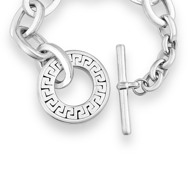 Pulseira de Elos com Fecho Palito em Eletroformação - 22cm