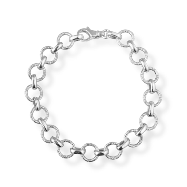 Pulseira de Elos Trabalhados - 18,5cm