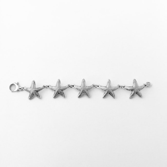 Pulseira de Estrela do Mar em Eletroformação - 19cm