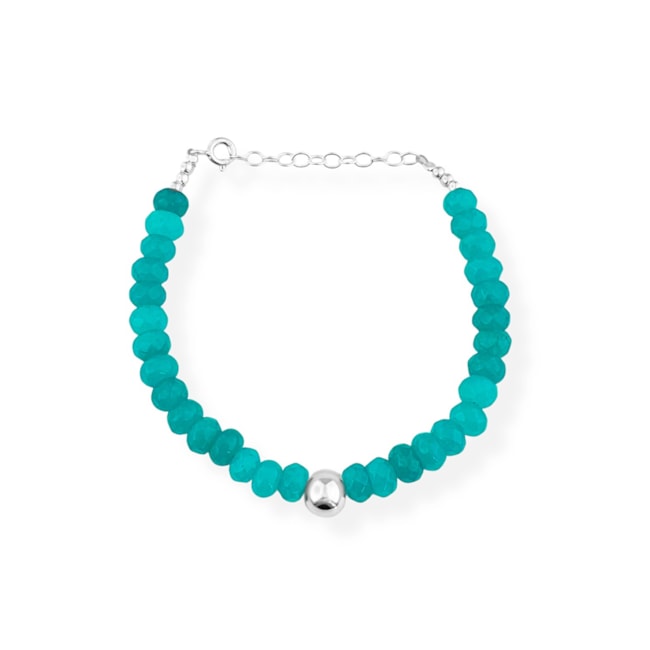 Pulseira de Jade Amazonita - 16cm