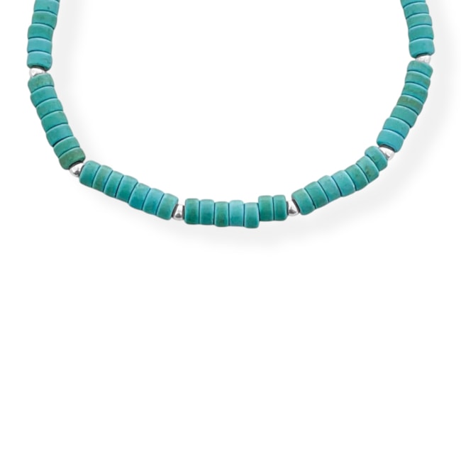 Pulseira de Jade Amazonita - 16cm
