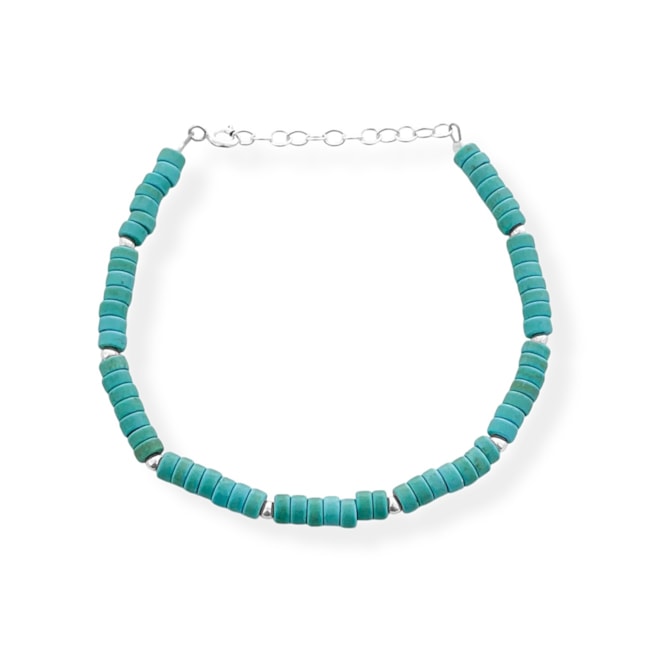 Pulseira de Jade Amazonita - 16cm