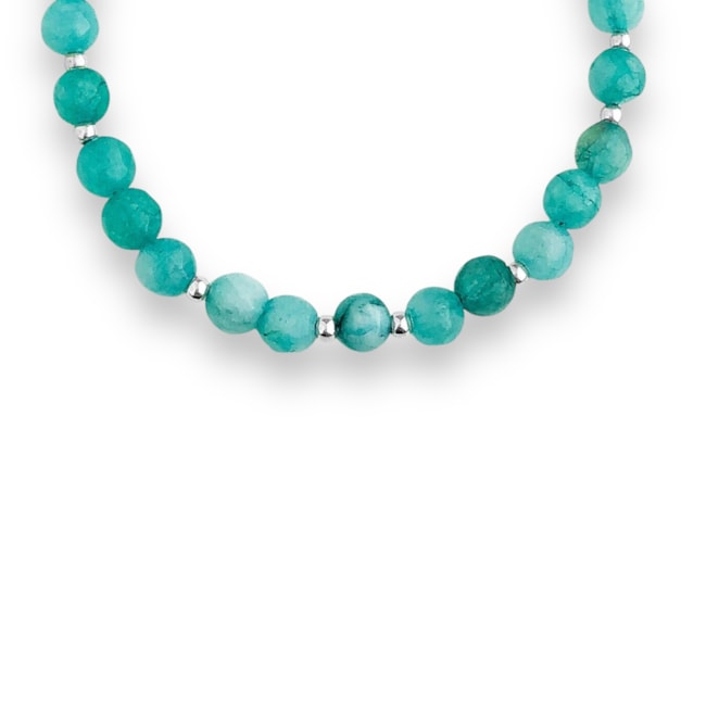 Pulseira de Jade Amazonita - 16cm