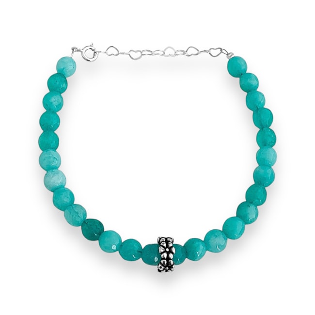 Pulseira de Jade Amazonita - 16cm