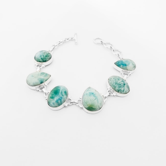 Pulseira de Larimar - 17cm