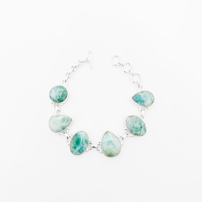 Pulseira de Larimar - 17cm