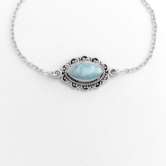 Pulseira de Larimar - 19cm