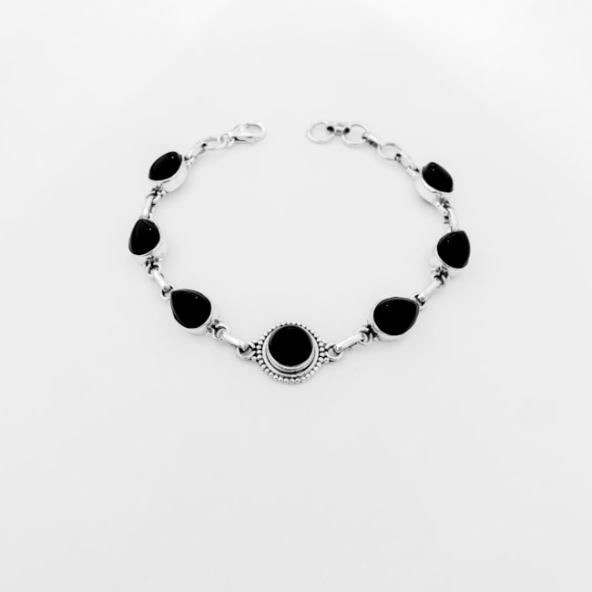Pulseira de Ônix - 17cm