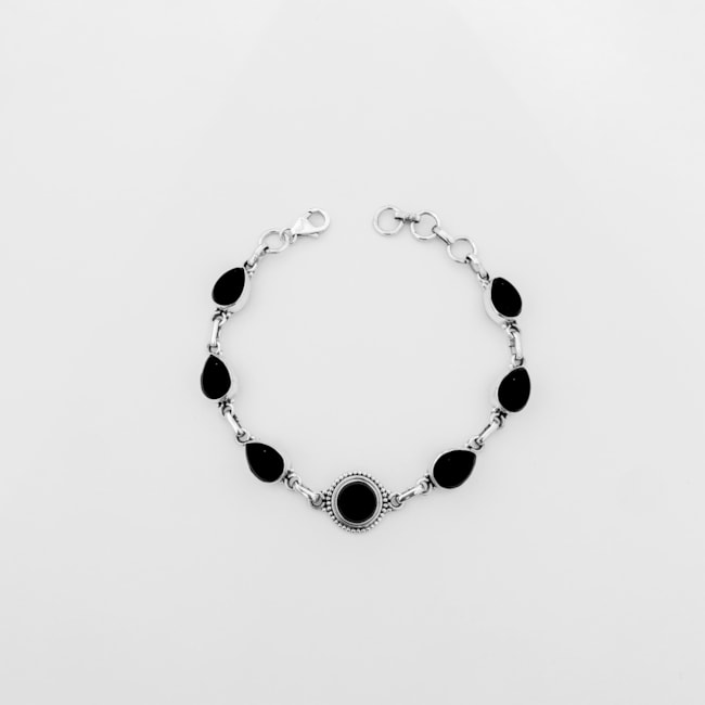 Pulseira de Ônix - 17cm