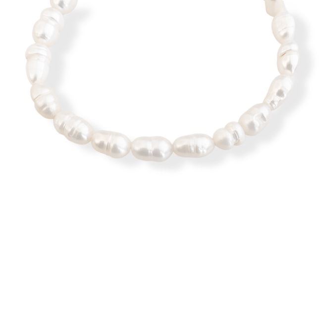 Pulseira de Pérola Arroz - 18cm