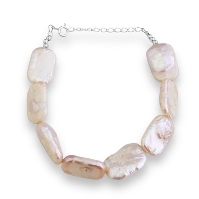 Pulseira de Pérola Biwa - 16cm