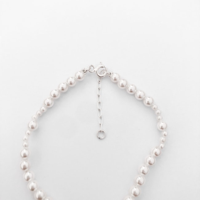 Pulseira de Terço com Pérola