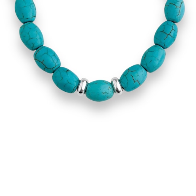 Pulseira de Turquesa - 17cm