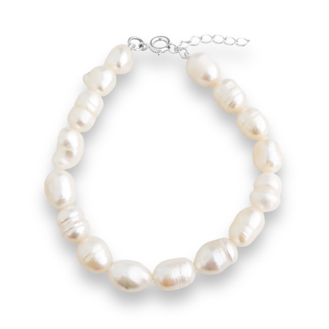 Pulseira em Pérola Água Doce - 16cm