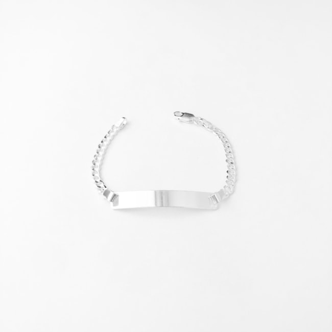 Pulseira Grumet com Plaquinha - 14cm