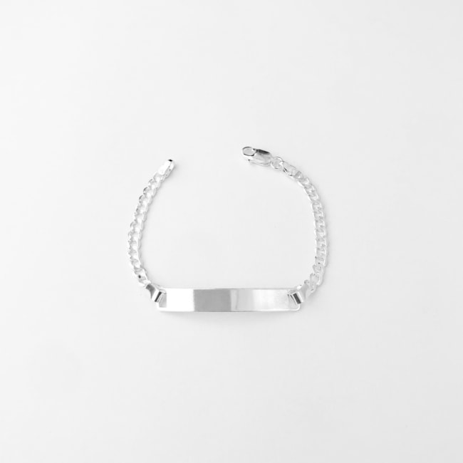 Pulseira Grumet com Plaquinha - 14cm