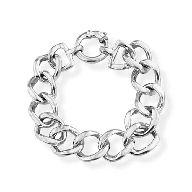 Pulseira Grumet de Elo com Fecho Boia em Eletroformação - 21cm