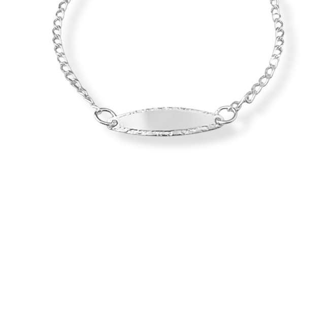 Pulseira Infantil com Plaquinha - 13,5cm