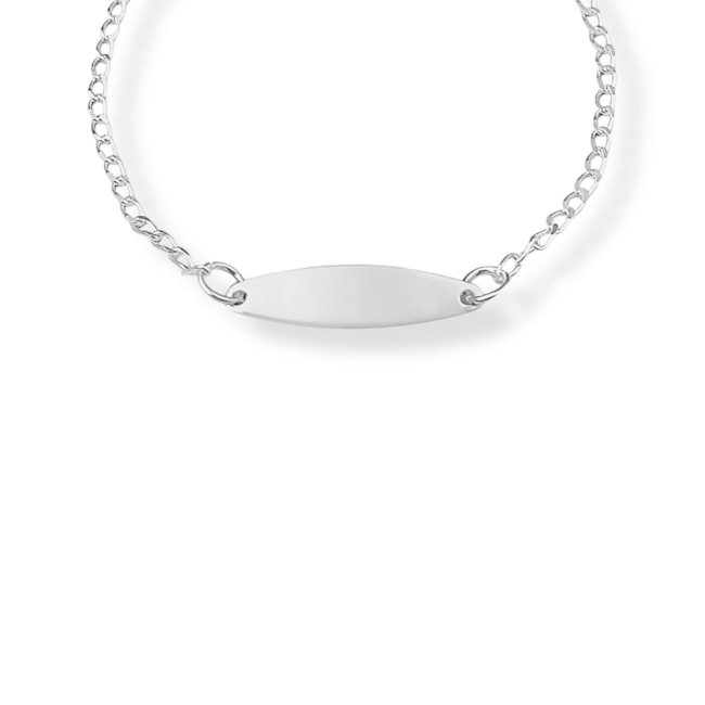Pulseira Infantil com Plaquinha - 13,5cm