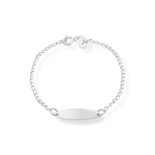 Pulseira Infantil com Plaquinha - 13,5cm