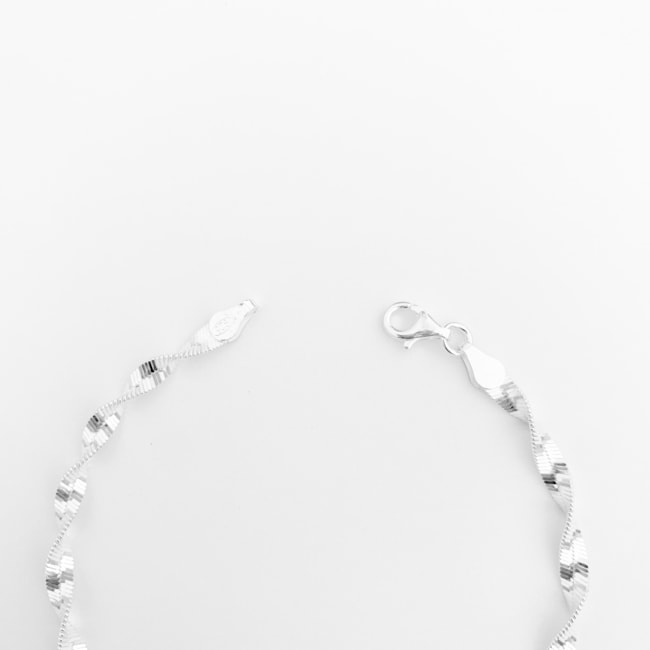 Pulseira Laminada Torcida - 18,5cm
