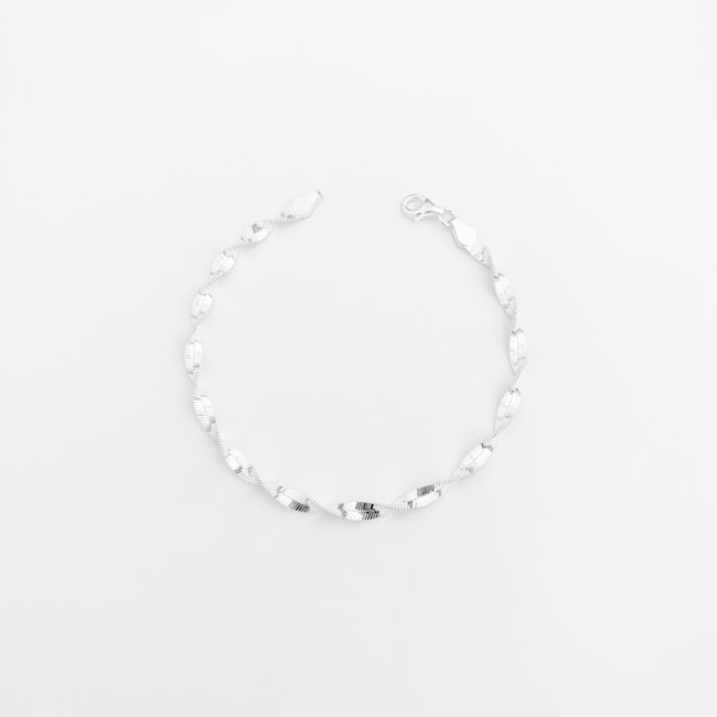 Pulseira Laminada Torcida - 18,5cm