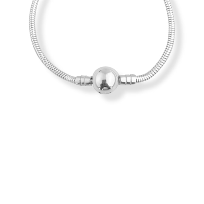 Pulseira Linha Vida com Fecho Redondo Liso - 17cm
