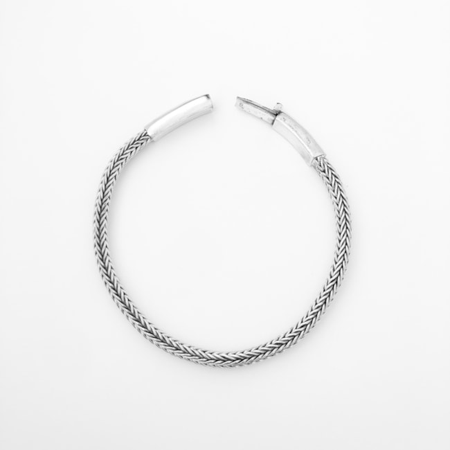 Pulseira Masculina Boho Trançada com Fecho Gaveta - 22cm