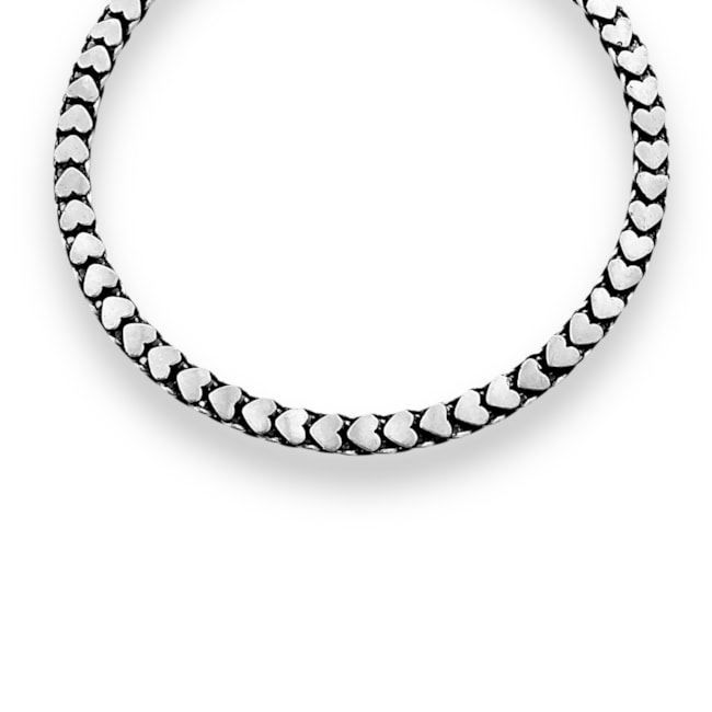 Pulseira Pikun de Coração Fina - 19cm