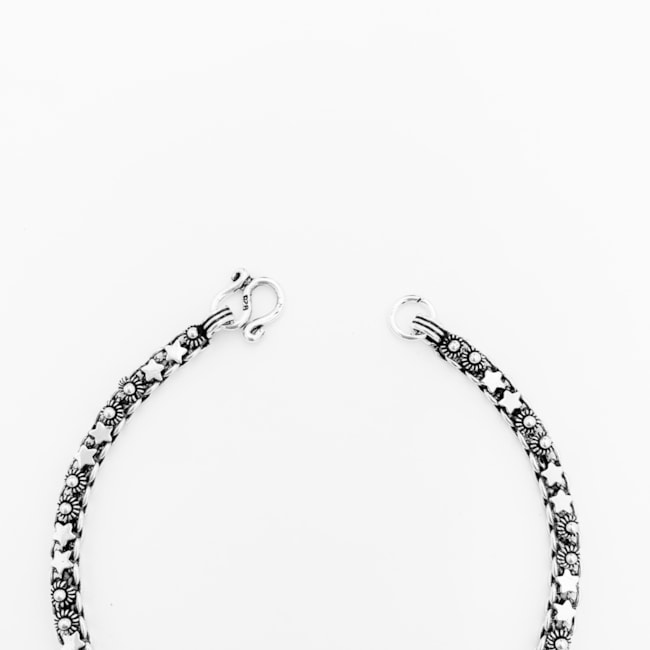 Pulseira Pikun Florzinhas com Estrelas – 18cm