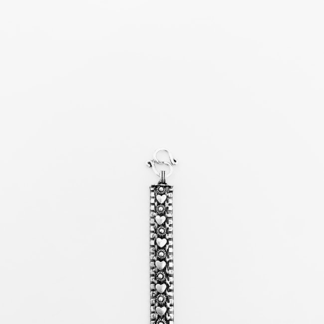 Pulseira Pikun Florzinhas e Corações – 17cm