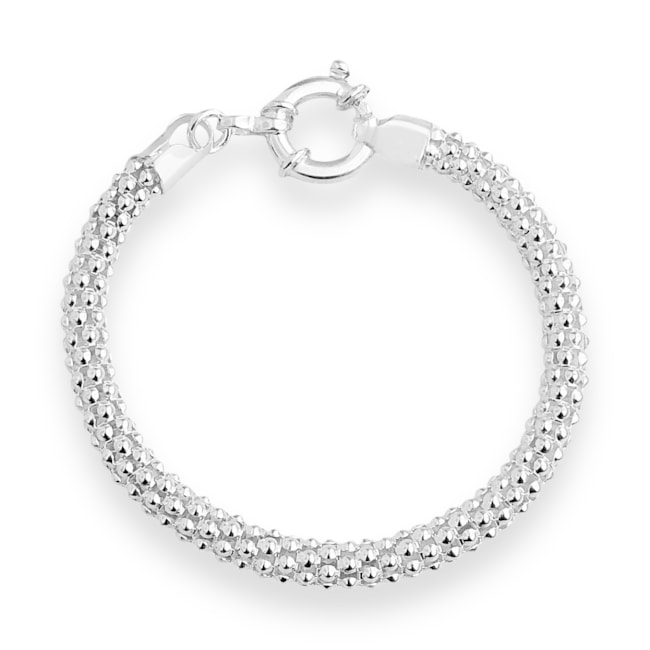 Pulseira Pipoca Grossa com Fecho Boia - 19cm