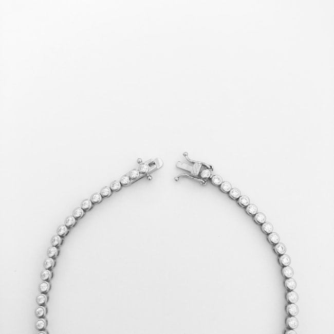 Pulseira Riveira Redonda com Fecho Gaveta  - 20cm