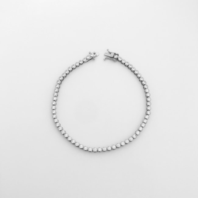 Pulseira Riveira Redonda com Fecho Gaveta  - 20cm