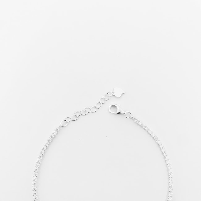 Pulseira Riviera com Zircônias – 17cm
