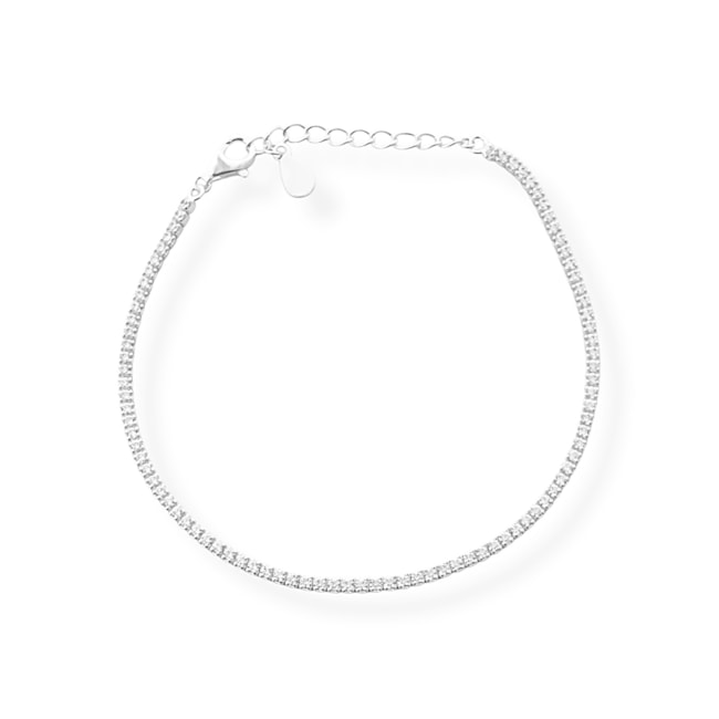 Pulseira Riviera Cravejada com Zircônias - 15,5