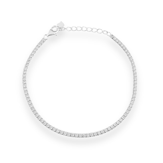 Pulseira Riviera Cravejada com Zircônias - 16cm