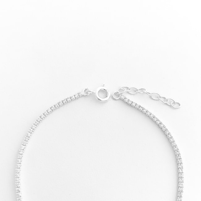 Pulseira Riviera Cravejada com Zircônias – 18cm