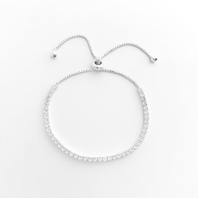 Pulseira Riviera Cravejada com Zircônias – 22cm