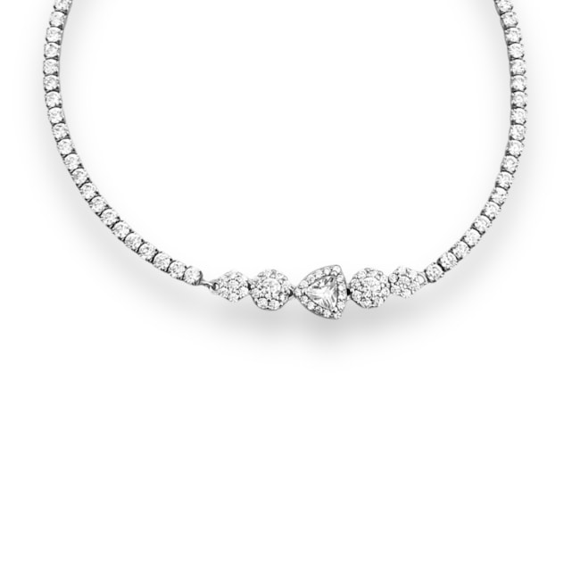 Pulseira Riviera de Zircônia Cristal 