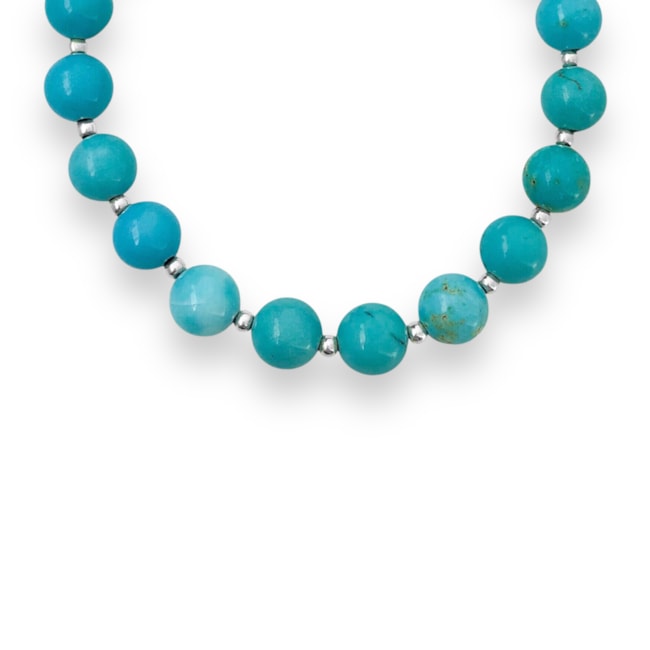 Pulseira Turquesa Azul Clara - 17cm