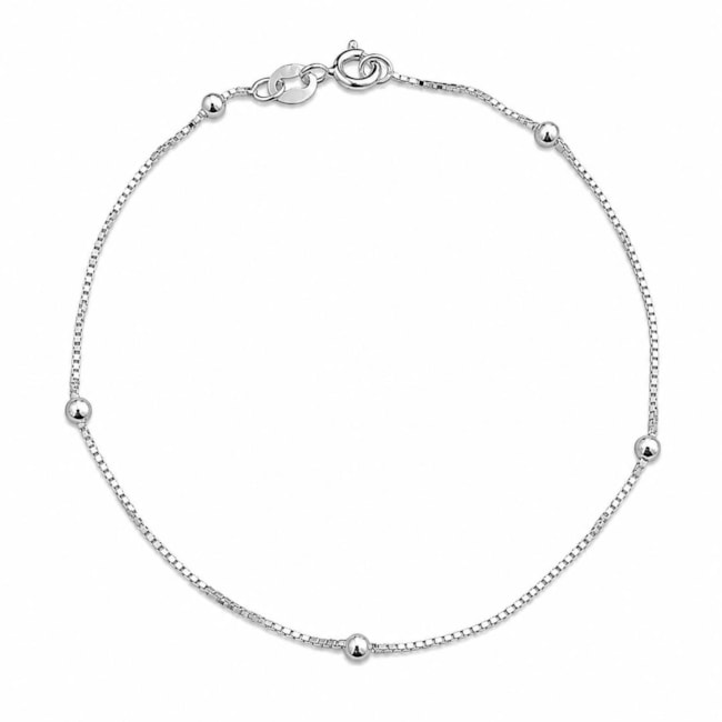 PULSEIRA VENEZIANA COM BOLINHAS - 18,5CM