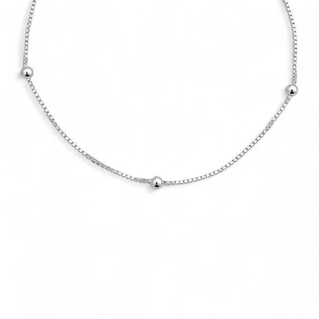 PULSEIRA VENEZIANA COM BOLINHAS - 18,5CM