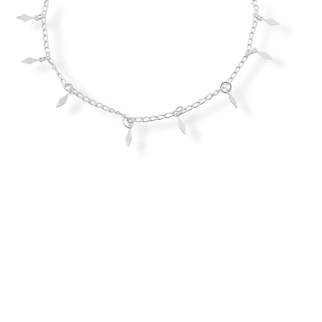 Tornozeleira com Pingente de Losango - 25cm