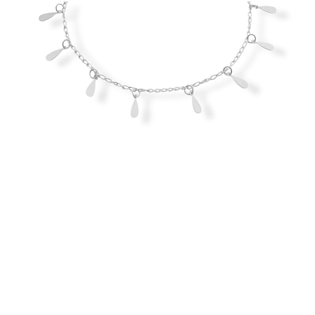 Tornozeleira com Pingentes de Gota Lisa