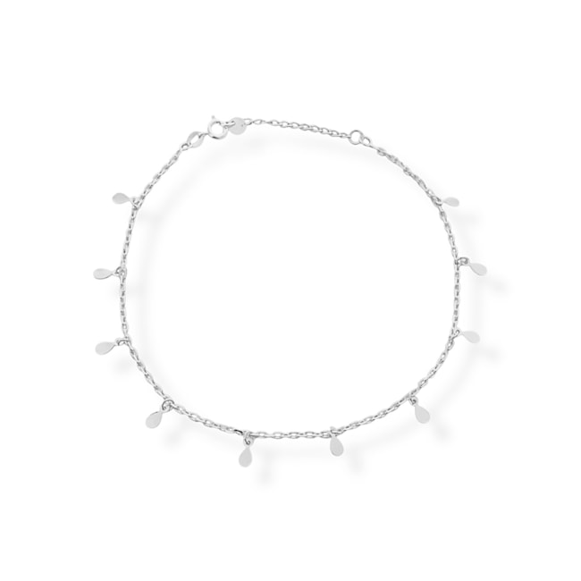 Tornozeleira com Pingentes de Gota Pequeno - 24cm 